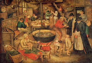 農家のインテリア 作： Pieter Bruegel the Elder